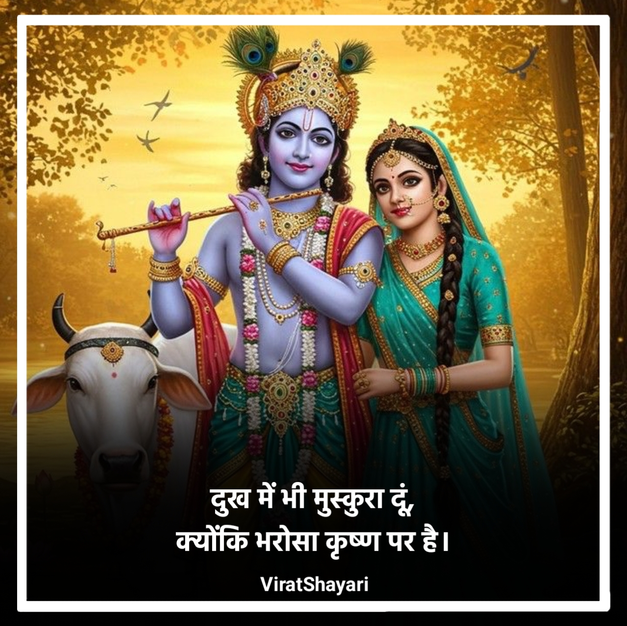 Shree Krishna Shayari 2 line